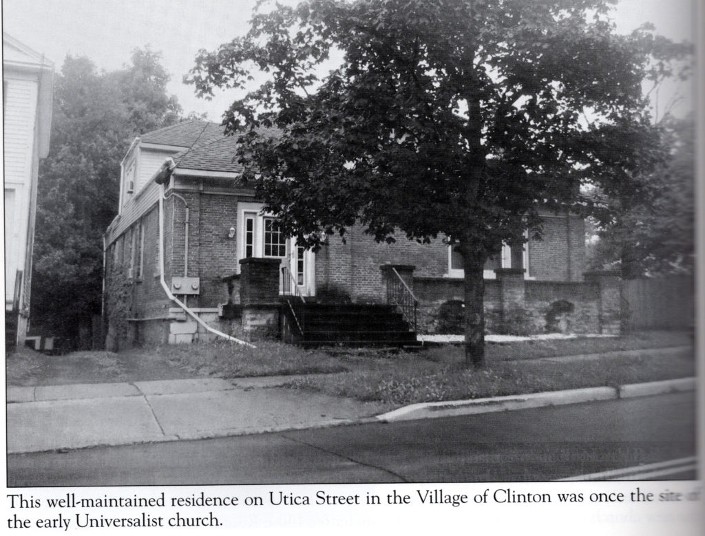 Site of Early Universalist Church in Clinton, NY