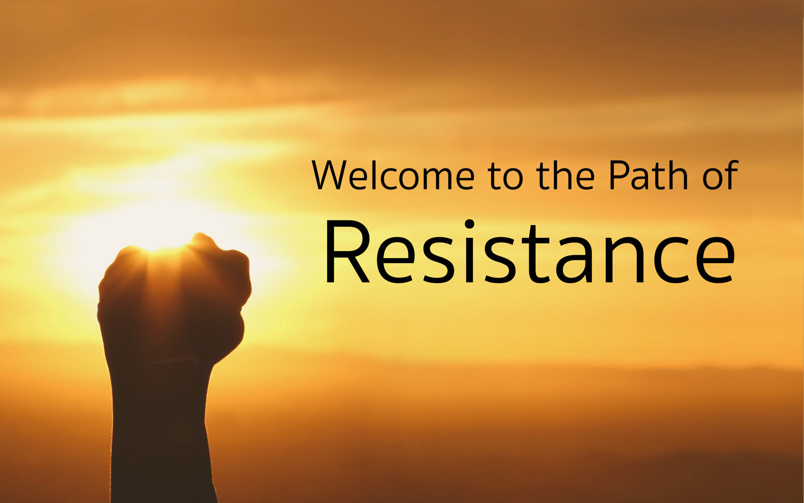 Welcome to the Path of Resistance